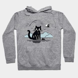 Paws & Elegance, Purring Happy Cat Hoodie